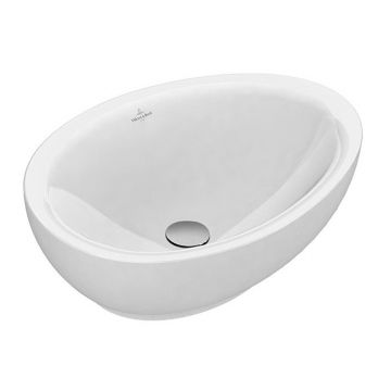 Lavoar pe blat Villeroy&Boch Aveo alb lucios 65 cm