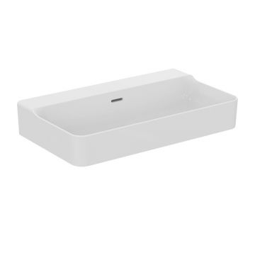 Lavoar suspendat Ideal Standard Atelier Conca 80 cm alb lucios cu orificiu preaplin