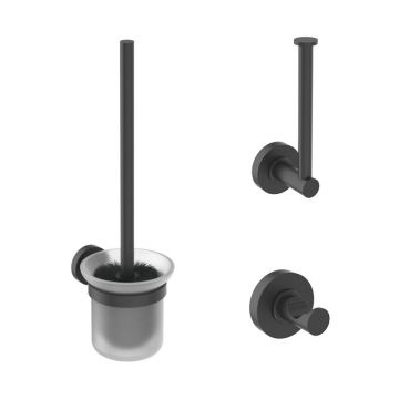 Set accesorii Ideal Standard IOM 3 in 1 negru mat