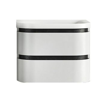 Set dulap baza suspendat KolpaSan Vittoria alb cu lavoar 60 cm