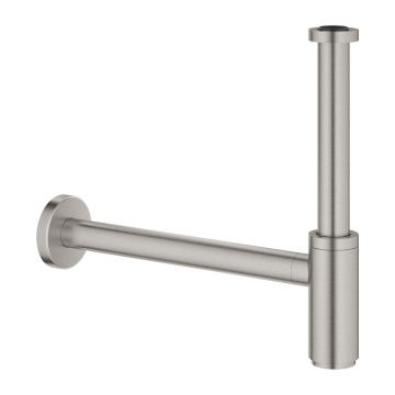 Sifon estetic pentru lavoar Grohe crom periat Supersteel