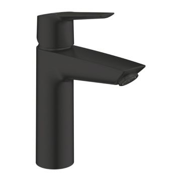 Baterie lavoar Grohe Start negru mat cu ventil Click-Clack