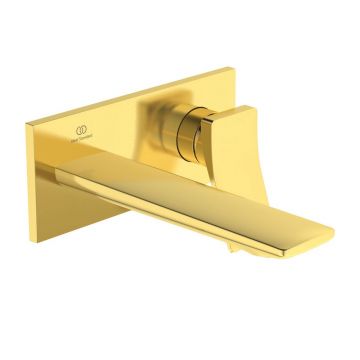 Baterie lavoar incastrata Ideal Standard Atelier Conca 180 auriu periat fara corp ingropat