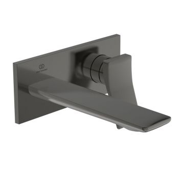 Baterie lavoar incastrata Ideal Standard Atelier Conca 180 gri Magnetic Grey fara corp ingropat