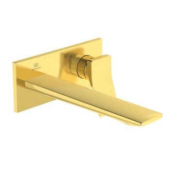 Baterie lavoar incastrata Ideal Standard Atelier Conca 220 auriu periat fara corp ingropat