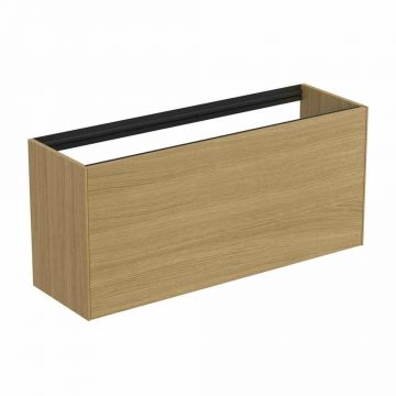 Dulap baza suspendat Ideal Standard Atelier Conca 1 sertar 120 cm finisaj stejar deschis