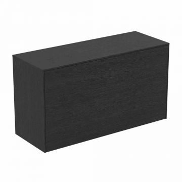 Dulap baza suspendat Ideal Standard Atelier Conca 1 sertar cu blat 100 cm finisaj stejar inchis