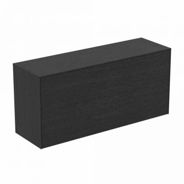 Dulap baza suspendat Ideal Standard Atelier Conca 1 sertar cu blat 120 cm finisaj stejar inchis
