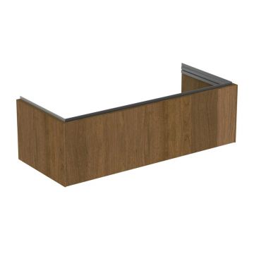 Dulap baza suspendat Ideal Standard Atelier Conca 1 sertar finisaj nuc inchis 120 cm