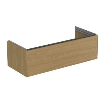 Dulap baza suspendat Ideal Standard Atelier Conca 1 sertar finisaj stejar deschis 120 cm