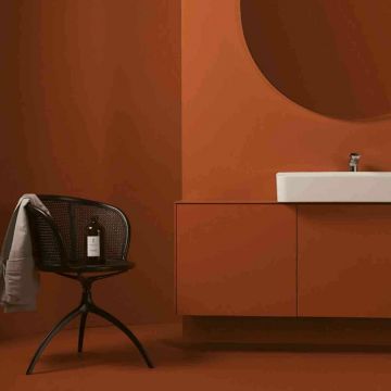 Dulap baza suspendat Ideal Standard Atelier Conca 2 sertare 160 cm rosu - oranj mat