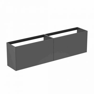 Dulap baza suspendat Ideal Standard Atelier Conca 2 sertare 200 cm antracit mat