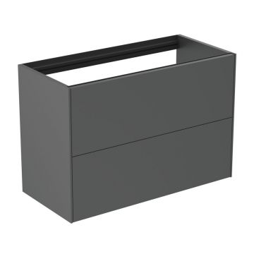 Dulap baza suspendat Ideal Standard Atelier Conca 2 sertare 80 cm antracit mat