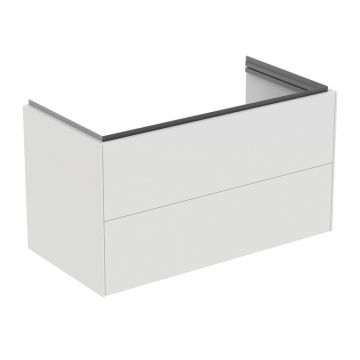 Dulap baza suspendat Ideal Standard Atelier Conca 2 sertare alb mat 100 cm