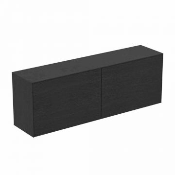 Dulap baza suspendat Ideal Standard Atelier Conca 2 sertare cu blat 160 cm finisaj stejar inchis