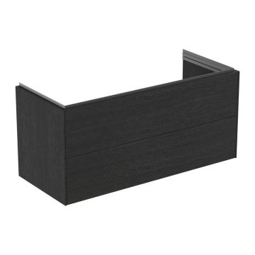 Dulap baza suspendat Ideal Standard Atelier Conca 2 sertare finisaj stejar inchis 120 cm