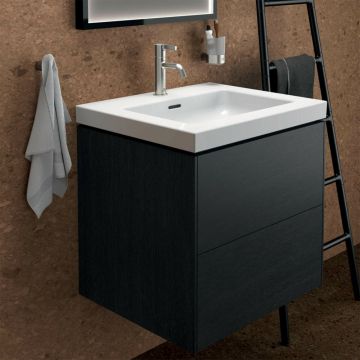 Dulap baza suspendat Ideal Standard Atelier Conca 2 sertare finisaj stejar inchis 60 cm
