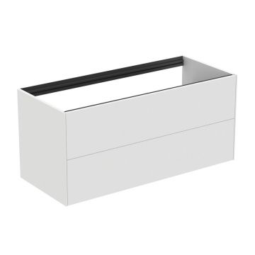 Dulap baza suspendat Ideal Standard Atelier Conca alb mat 2 sertare 120 cm