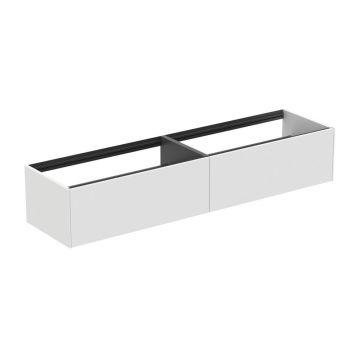 Dulap baza suspendat Ideal Standard Atelier Conca alb mat 2 sertare 200 cm