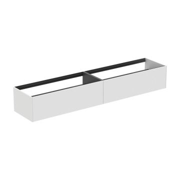Dulap baza suspendat Ideal Standard Atelier Conca alb mat 2 sertare 240 cm