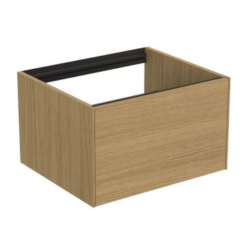 Dulap baza suspendat Ideal Standard Atelier Conca finisaj stejar deschis 1 sertar 60 cm
