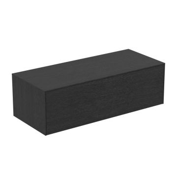 Dulap baza suspendat Ideal Standard Atelier Conca finisaj stejar inchis 1 sertar cu blat 120 cm