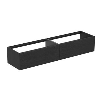 Dulap baza suspendat Ideal Standard Atelier Conca finisaj stejar inchis 2 sertare 200 cm