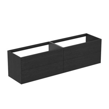 Dulap baza suspendat Ideal Standard Atelier Conca finisaj stejar inchis 4 sertare 200 cm