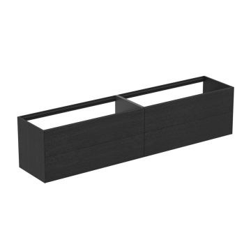 Dulap baza suspendat Ideal Standard Atelier Conca finisaj stejar inchis 4 sertare 240 cm