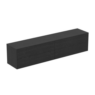 Dulap baza suspendat Ideal Standard Atelier Conca finisaj stejar inchis 4 sertare cu blat 240 cm