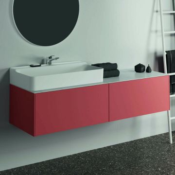 Dulap baza suspendat Ideal Standard Atelier Conca rosu - oranj mat 2 sertare 160 cm