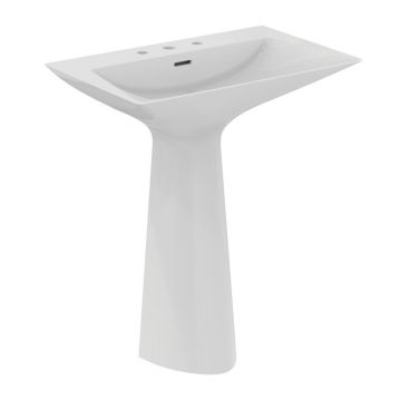 Lavoar freestanding Ideal Standard Atelier Tipo-Z alb lucios 74 cm cu 3 orificii baterie
