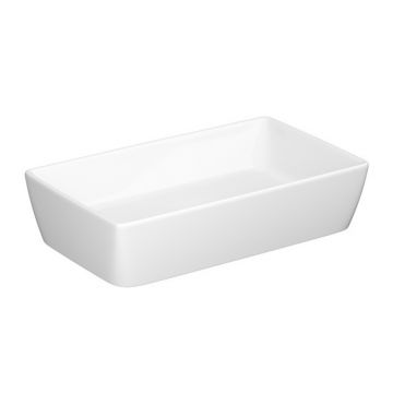 Lavoar pe blat Cersanit City alb lucios 50 cm
