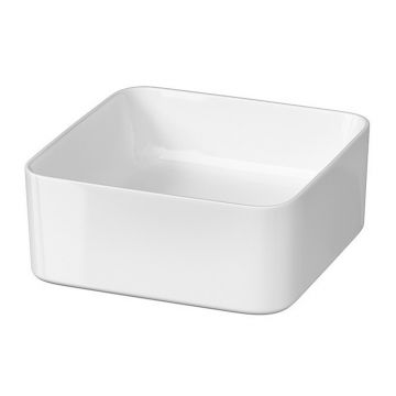 Lavoar pe blat Cersanit Crea alb lucios 35 cm