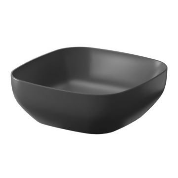 Lavoar pe blat Cersanit Larga antracit mat 38 cm