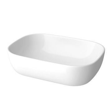 Lavoar pe blat Cersanit Moduo dreptunghiular alb lucios 50 cm