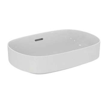 Lavoar pe blat Ideal Standard Atelier Linda-X alb lucios 55 cm cu orificiu preaplin