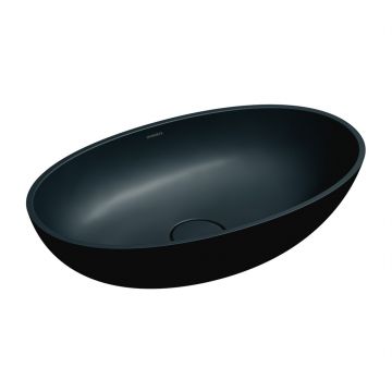 Lavoar pe blat Omnires Shell M+ negru 60 x 35 cm