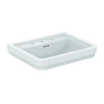 Lavoar suspendat Ideal Standard Atelier Calla alb lucios 62 cm cu 3 orificii baterie si preaplin