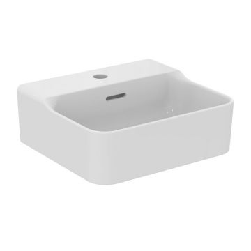 Lavoar suspendat Ideal Standard Atelier Conca alb lucios cu orificiu baterie si preaplin 40 cm