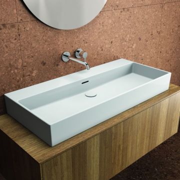 Lavoar suspendat Ideal Standard Atelier Extra alb lucios 100 cm cu orificiu preaplin