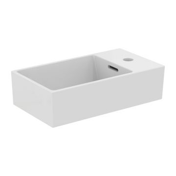 Lavoar suspendat Ideal Standard Atelier Extra alb lucios 45 cm cu orificiu baterie si preaplin dreapta