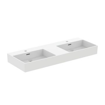 Lavoar suspendat Ideal Standard Atelier Extra alb mat cu orificii baterie si preaplin 120 cm
