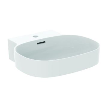 Lavoar suspendat Ideal Standard Atelier Linda-X 50 cm alb mat cu orificiu baterie si preaplin