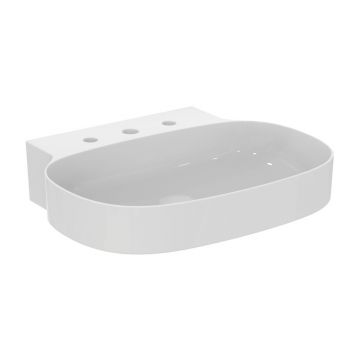 Lavoar suspendat Ideal Standard Atelier Linda-X 60 cm alb lucios cu 3 orificii baterie
