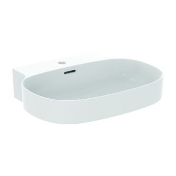 Lavoar suspendat Ideal Standard Atelier Linda-X 60 cm alb mat cu orificiu baterie si preaplin