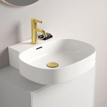 Lavoar suspendat Ideal Standard Atelier Linda-X cu orificiu baterie si preaplin 50 cm alb lucios