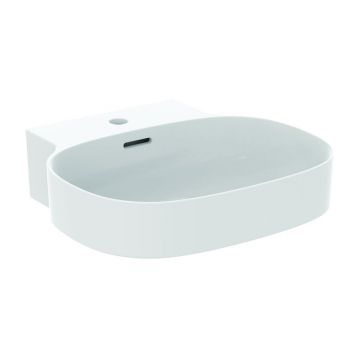 Lavoar suspendat Ideal Standard Atelier Linda-X cu orificiu baterie si preaplin 50 cm alb mat