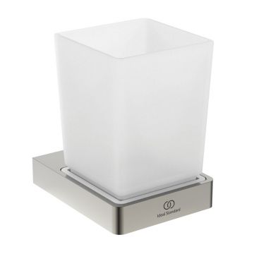 Suport periute de dinti Ideal Standard Atelier Conca patrat argintiu Silver Storm