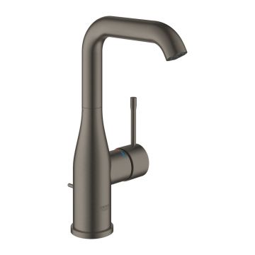 Baterie lavoar Grohe Essence L cu ventil Pop-Up antracit periat Hard Graphite